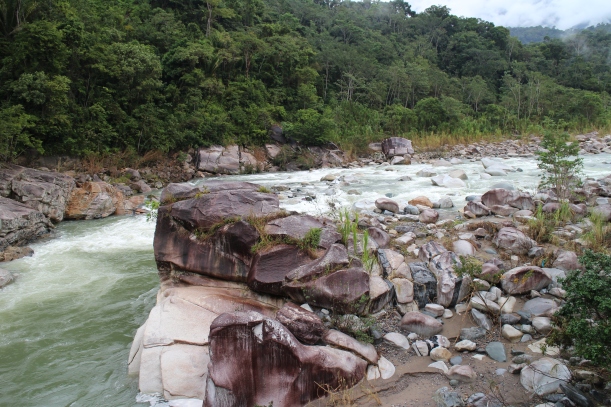 Rapids in the beautiful Rio Cangrejal on the north coast of Honduras.